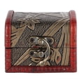 thumbnail image 1 of Joyero vintage NikouMX cofre del tesoro pequeño joyero de madera decorativo rojo cinabrio, 1 of 8