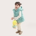 thumbnail image 4 of Chaleco acolchado cálido con capucha para niñas y niños, ropa de abrigo, chaleco aislante suave, 4 of 5