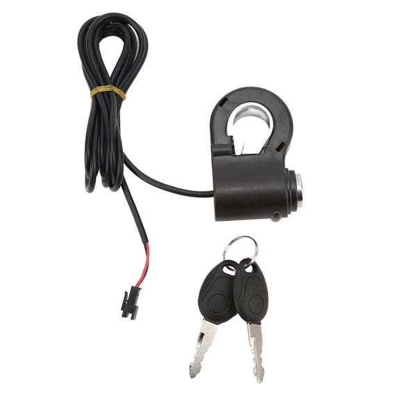 Universal Electric Scooter Thumb Lock Kit, 12V,99V, Durable Handlebar Switch  2 Keys