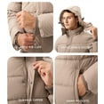 thumbnail image 6 of GGleaf Men's Hooded Winter Coat Warm Puffer Jacket Thicken Quilted Jacket khaki Small, 6 of 6