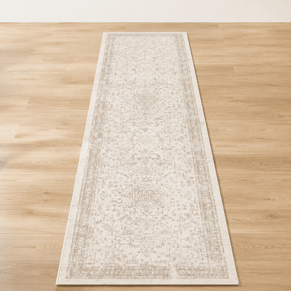 2x10ft Vintgeometric Washable Hallway Runner Rug Non Slip Beige Boho Thin Long Kitchen Soft Faux Indoor Floor Carpets For Entrywa