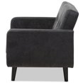 thumbnail image 4 of Baxton Studio Carina Tufted Loveseat in Dark Gray, 4 of 10