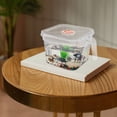 thumbnail image 3 of LEEYNEERTransparent Tank with Lid and Handle Desktop Betta Fish Bowl Small Clear Aquarium Unbreakable Small Fish Bowl, 3 of 6