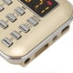 thumbnail image 3 of Radio numérique, mini radio portable, caisson de basses, lecteur MP3, haut-parleur de basses pour seniors, doré, 3 of 4
