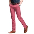 thumbnail image 1 of Pantalones Match Hombre Slim Ajustado con Frente Plano Casual Rosa Talla 40, 1 of 5