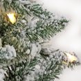 thumbnail image 3 of National Tree Company 9 ft. Pre-Lit Artificial Snowy Chatham Slim Christmas Tree, Green, 600 Dual Color® LED Lights, PowerConnect System, Foot Switch, 10 Functions, Includes Stand, 3 of 7