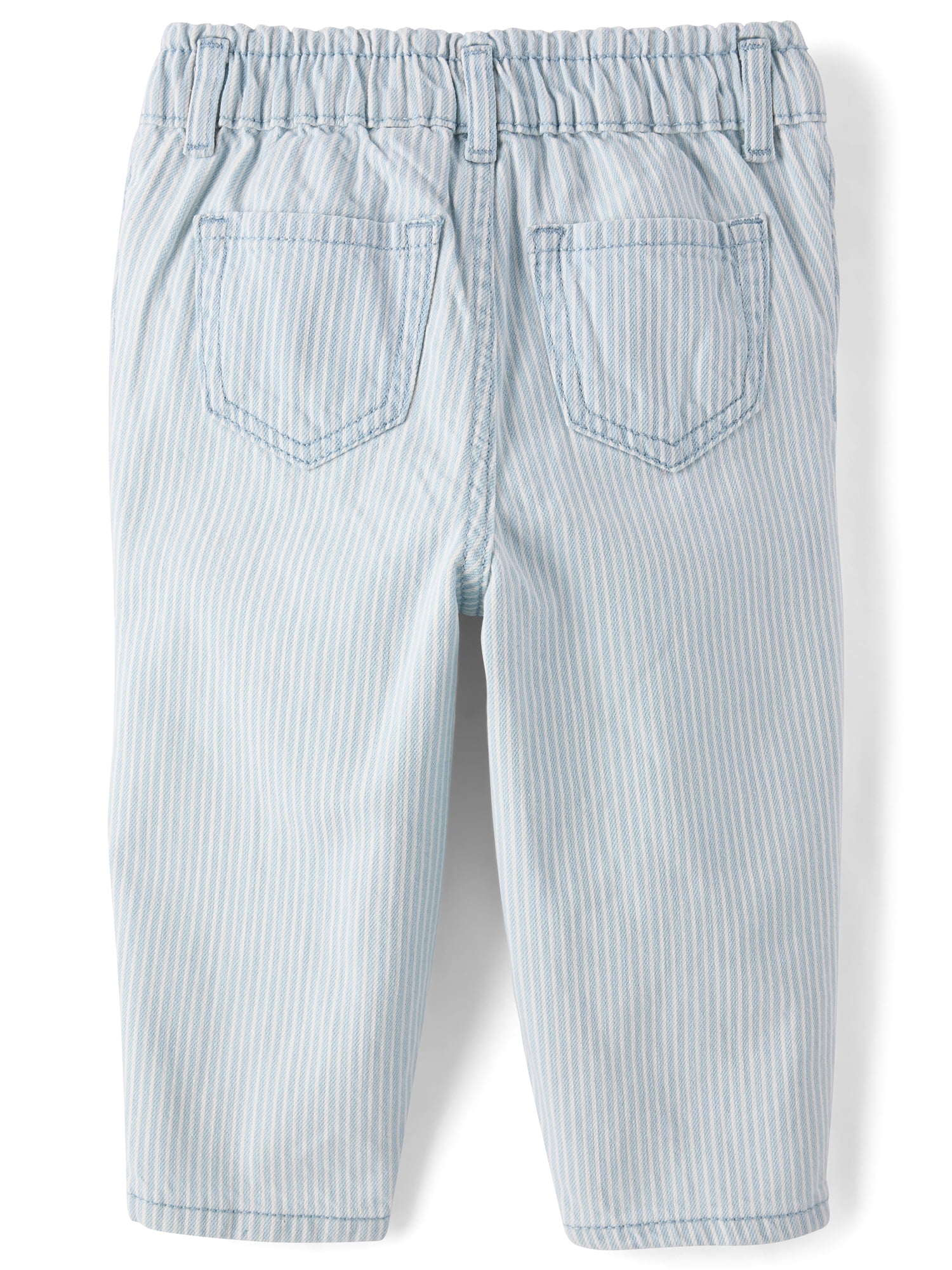 The Children's Place Toddler Girls Railroad Striped Barrel Jeans, Sizes 12M-5T