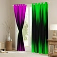 thumbnail image 3 of Ombre Curtains 30%-50% Blackout Purple Green Black Curtains & Drapes Bedroom,Gradient Geometry Striped Window Curtains,Geometric Stripes Window Treatments, 3 of 6