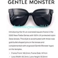 thumbnail image 2 of Auténticas gafas de sol Gentle Monster Fashion para mujer Her 01 montura negra con lentes Zeiss negras (1996), 2 of 4