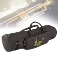 thumbnail image 2 of Trumpet Gig Bag, Double Zipper Design Trumpet Accessories, Durable Cello Beginners Students For Home, 2 of 7