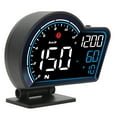thumbnail image 4 of Pantalla HUD para automóvil Dirección de velocidad Distancia de conducción Alarma de exceso de velocidad Pantalla HD GPS Velocímetro digital Universal para vehículo, 4 of 5