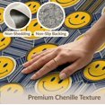 thumbnail image 6 of ODIKA 4'x6' Washable Area Rug Stain Resistant, Low Pile, Easy Care Face Checker Icon Grid Border Beast Graphic Vintage Refined for Dorm Room, Small Living, 6 of 7