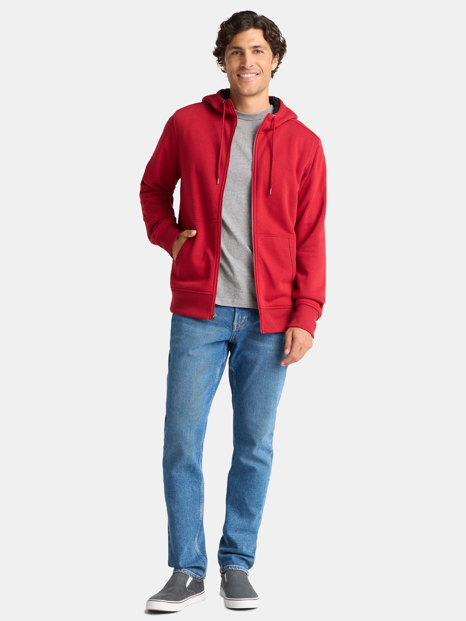 George Men’s High Pile Fleece Hoodie, Size S-3XL