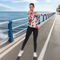 thumbnail image 6 of FORMRS Womens Long Sleeve Shirts UPF 50+ Sun Protection Quick Dry Fishing Hiking Tops, Size S-2XL, Pink and Red Flowers, 6 of 8