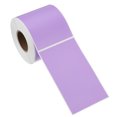 thumbnail image 1 of Uxcell Colored Thermal Labels Color Direct Thermal Printer Sticker Label Rectangle Adhesive Paper Sticker Roll Light Purple 5x3 Inch, 1 of 6