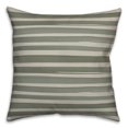 thumbnail image 2 of Creative Products Green Watercolor Stripe 18 x 18 Spun Poly Pillow, 2 of 3