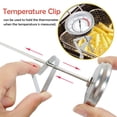 thumbnail image 5 of NOGIS 16" Long Stem Deep Fry Thermometer with Clamp (2 Pack), Instant Read 2" Dial Meat BBQ Thermometer for Deep Fry, Grill, Turkey, Candy, Coffee etc, 5 of 7