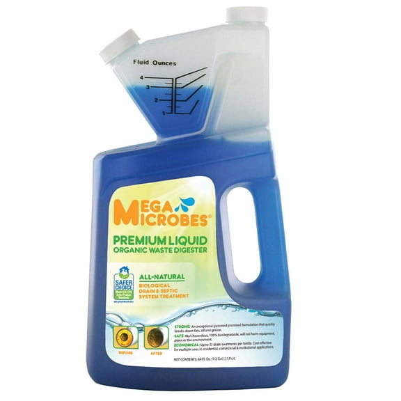 MML-5GL MML-64FL No-Mixing Liquid Drain, Septic, Trap and Pump Treatment, 64-Ounce Bottle