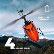 Bruce&Shark RC Helicopter, WLtoys XK K127 Remote Control Helicopter, 4 Channel RC Aircraft with 6-Axis Gyro, Altitude Hold, One Key Take Off/Landing, Easy to Fly for Kids and Beginners