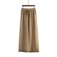 thumbnail image 5 of Gibobby Pantalones para el frío de mujer Pantalones de pierna ancha de punto de cintura alta drapeados de otoño e invierno para mujer(Marrón,Talla única), 5 of 5