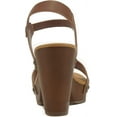 thumbnail image 2 of Soda CHIVAS ~ Women's Bold Buckles Studded Wedge Sandal, 2 of 5