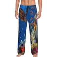 thumbnail image 1 of Fotbe Colorful Coral Reef Pantalones de Pijama para Hombre, Pantalones de Dormir, Pantalones de Casa con Cintura Ajustable y Bolsillos-Large, 1 of 6