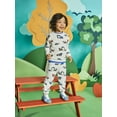 thumbnail image 2 of Garanimals Toddler Boy 4-Piece Fleece Sweatshirt & Jogger Outfit Set, Sizes 18M-5T, 2 of 4