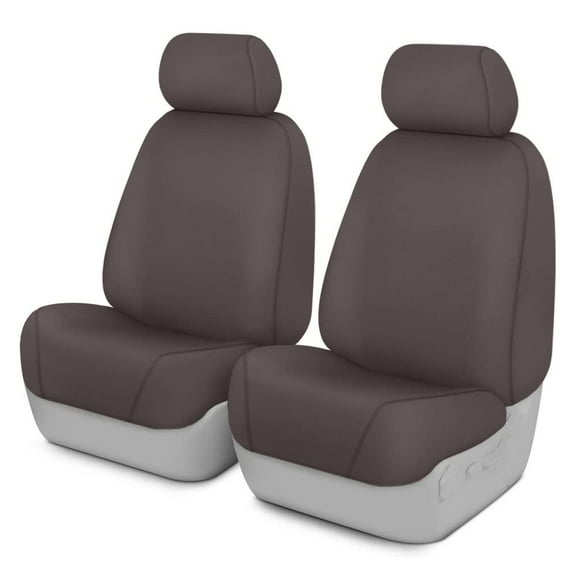 Covercraft SeatSaver Custom First Row Seat Cover: Grey, Polycotton, Bucket Seats, 2 Pk