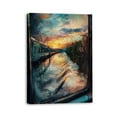 thumbnail image 2 of OWNSERIES Home Decor Train Travel Pattern Canvas Wall Art Paintings for Living Room - Canvas Framed Print Wall Artworks Ship From US Local Warehouse, 2 of 5