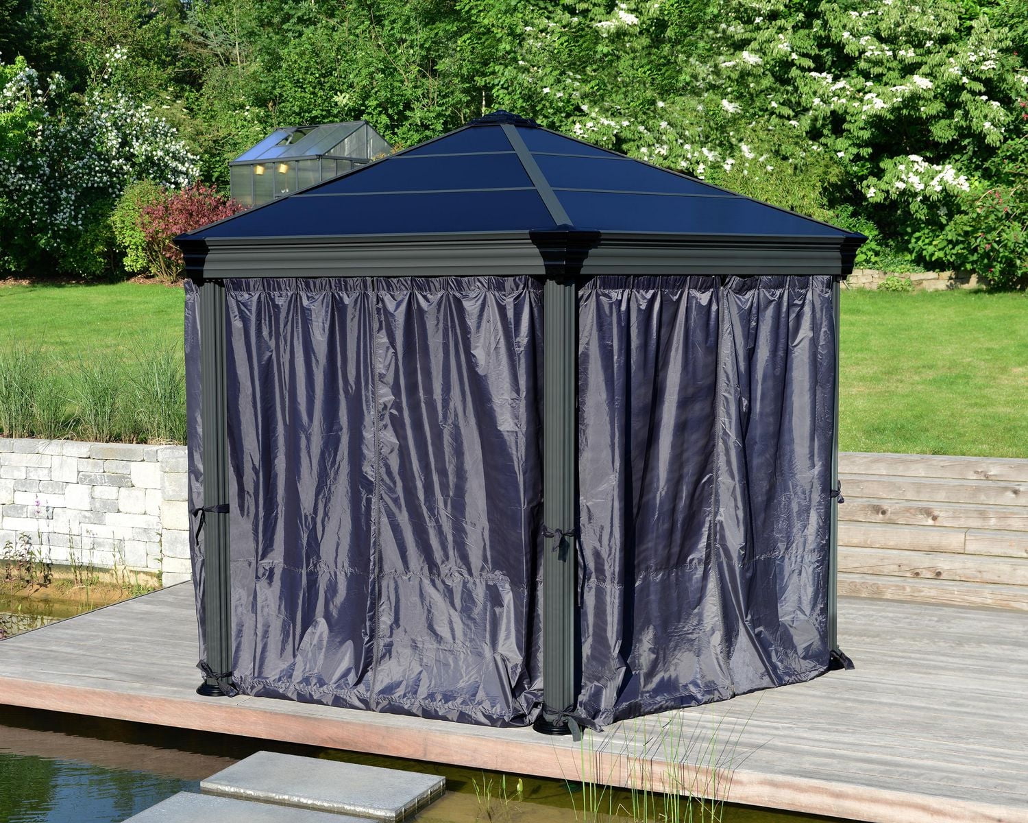 CANOPIA by PALRAM Ensemble de rideaux d'ombrage pour tonnelle Roma