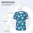 thumbnail image 3 of KLL Swan On The Pond for Men's Baseball Shirts,Short Sleeve Casual Shirts Button Down Shirt for Men Beach Summer Wedding Shirt-X-Large, 3 of 7