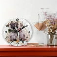 thumbnail image 2 of SKYSONIC Bulldog Cute Puppy Wall Clock 10 Inch Silent Non Ticking Round Clock Oil Painting Clock Easy to Read Clock for Living Room Bedroom Bathroom Home Decor, 2 of 7