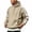 Khaki, variant on happyYEE Hoodie for Men Stripe Print Long Sleeve Hooded Sweatshirt Loose Fashion Drawstring Pullover Tops with Pockets