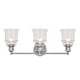 thumbnail image 4 of Aspen Creative 62125, 3-Light Bathroom Vanity, 23 1/2" Wide, Transitional Design, Chrome, 4 of 6