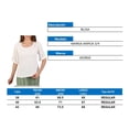 thumbnail image 4 of Blusa George para Mujer, Blusa Manga Amplia 3/4 Cuello Redondo Blanco Talla 38, 4 of 4