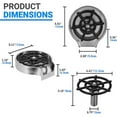 thumbnail image 4 of MesaSe Glass Rinser Automatic Sink Cup Washer Faucet Cup Cleaning Washing Tool for Bar Kitchen  Rinser  Silver Shell  Pipe, 4 of 9