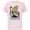 Soft Pink, variant on Disney Alice in Wonderland with Flowers Vintage Retro - Short Sleeve Cotton T-Shirt for Adults - Customized-Black