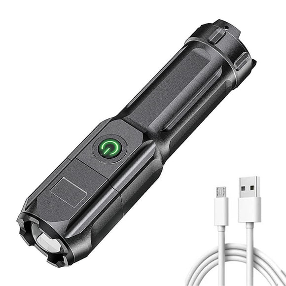 Rechargeable Flashlight Handheld Zoomable Flashlight High Lumen Camping with 3 Modes for and Outdoor Use