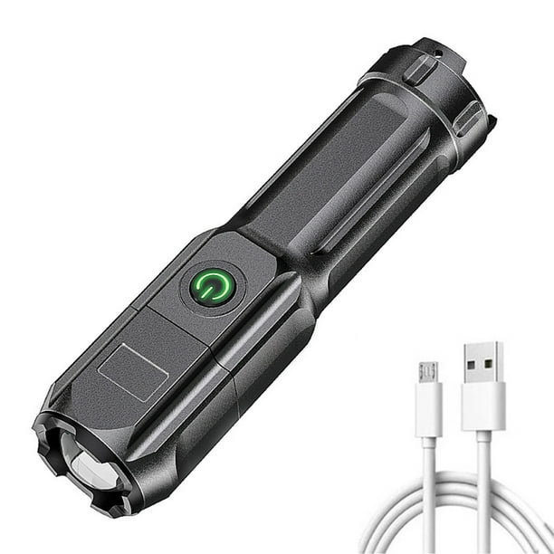 Linterna eléctrica Linterna recargable LED Mini linterna de mano con zoom Luz de camping de alto lum TOMSHOO Linterna eléctrica