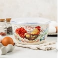 thumbnail image 5 of METALAC Golden Rooster Enamel Storage Bowl with Lid 1.16-qt (1.1 L) Enameled Steel Storage Food Container with Lid Set Enamel Bowl, 5 of 6