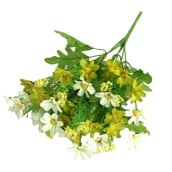 Papaba ,1 Bouquet 28 Heads Dried Artificial Fake Silk Flower Bunch Bouquet Home Decor