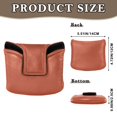 thumbnail image 2 of Haosy Rust Red Golf Mallet Putter Cover Strong Magnetic Leather Golf Club Headcover Closure, 2 of 7