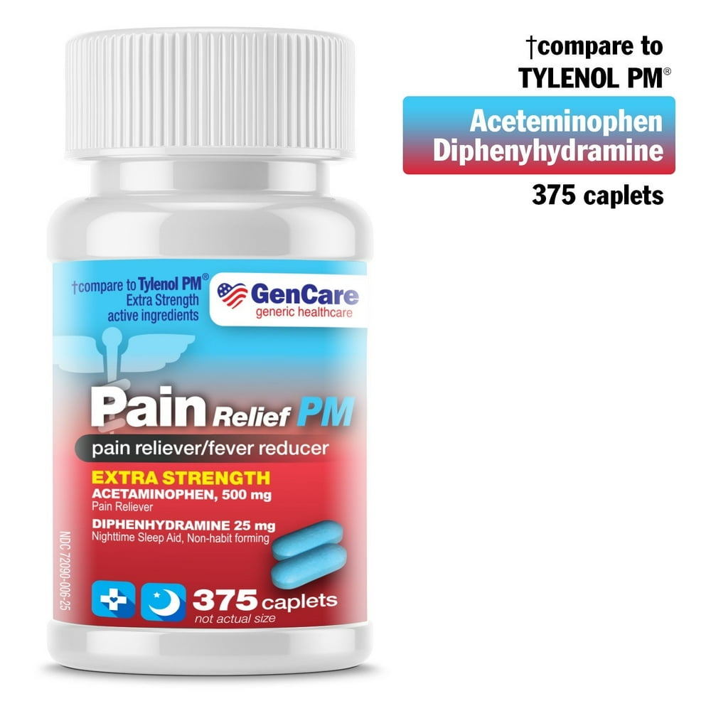 GenCare Extra Strength Acetaminophen PM 500 mg (375 Tablets) Sleep
