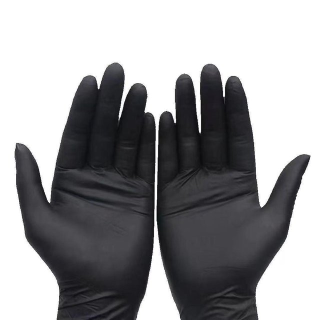 gants Bote De 100 (l, Noir) Gants Usage Unique, Sans Poudre, Sans Latex, Non Striles, Mdicaux, Pour Tatouage