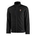 thumbnail image 2 of Men's Cutter & Buck  Black Stanford Cardinal Evoke Eco Softshell Recycled Full-Zip Jacket, 2 of 3