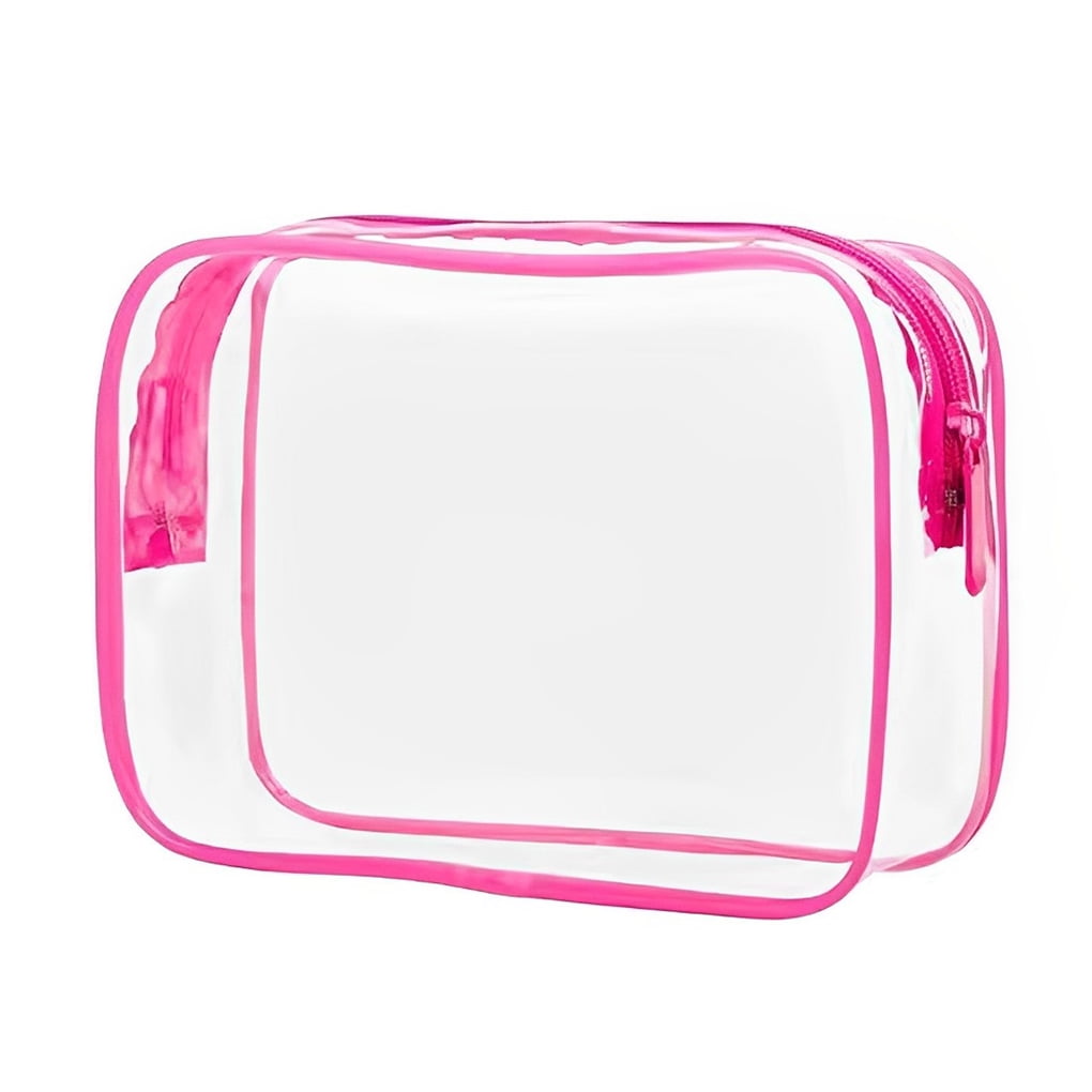 DESTYER Travel PVC Cosmetic Bags Clear Fashion Zipper Pouch Makeup Bag