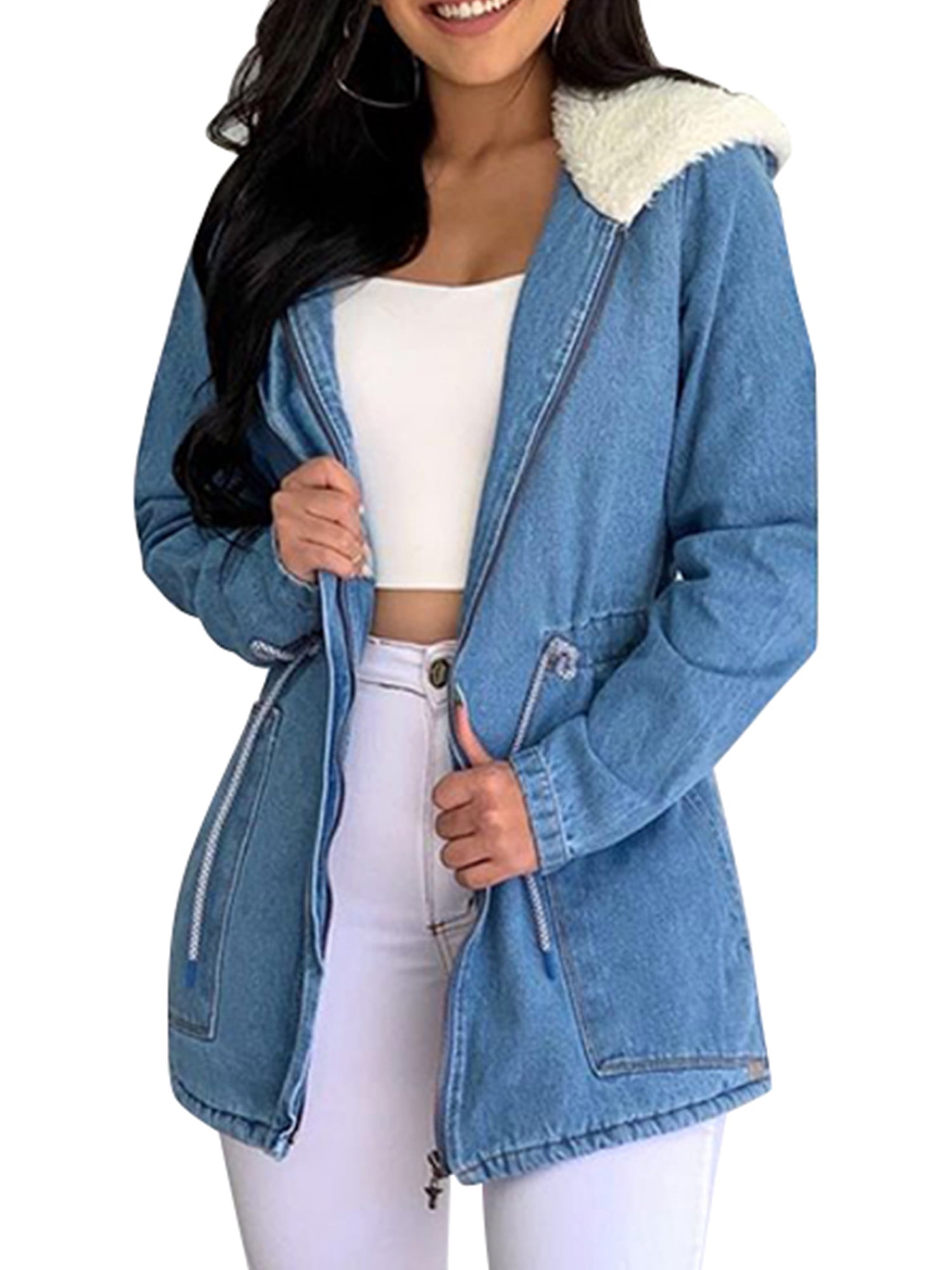 warm jean jacket womens