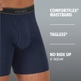 thumbnail image 6 of Hanes Men's Cotton Boxer Brief Pack, Moisture-Wicking, 3-Pack, 6 of 11