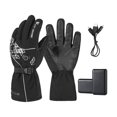 thumbnail image 2 of Guantes térmicos con pilas Invierno Impermeable 3 niveles Control de temperatura Pantalla táctil Mitón para motocicleta Senderismo Esquí Camping L Zulema Guantes calefactables, 2 of 8