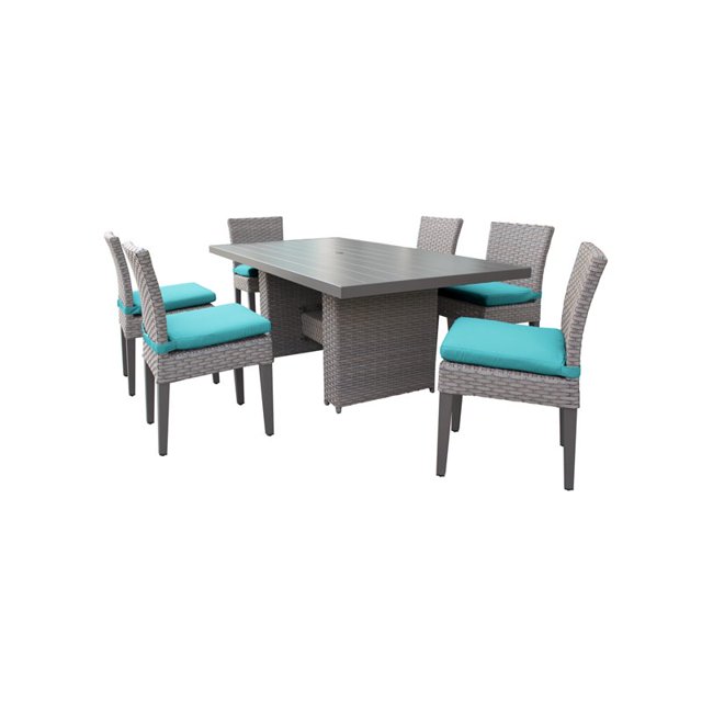 Table de Salle à Manger Rectangulaire avec 6 Chaises Sans Bras Florence